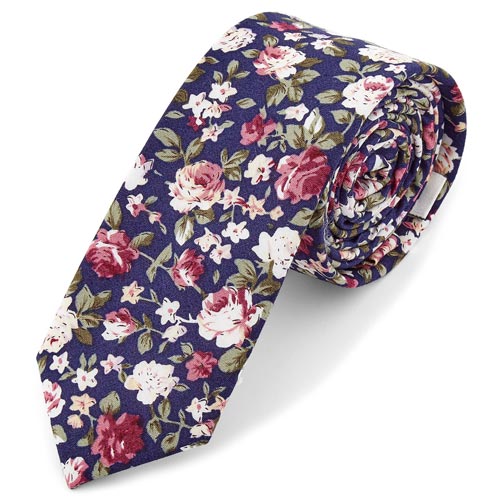 corbata-flores
